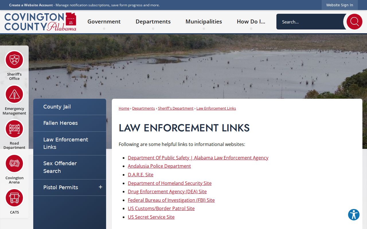 Covington County arrest history law enforcement links