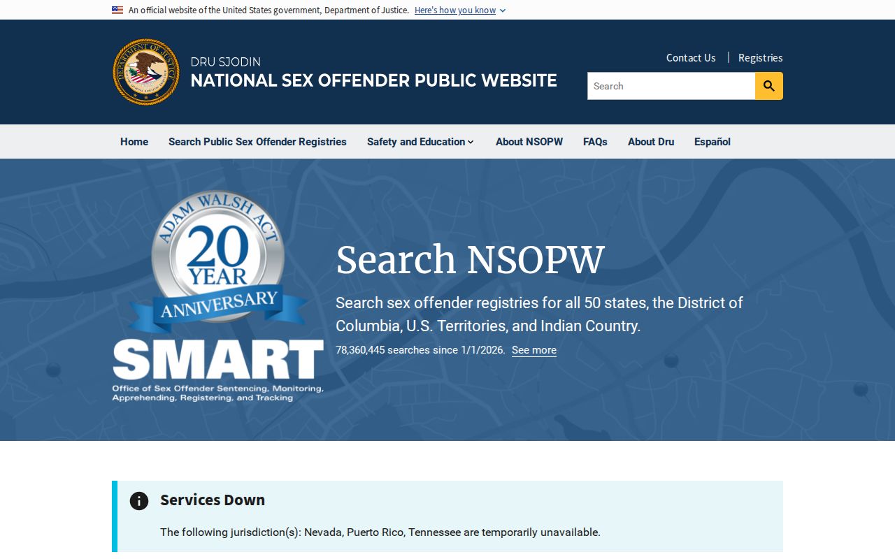 NSOPW cross-state search for Covington County sex offender checks